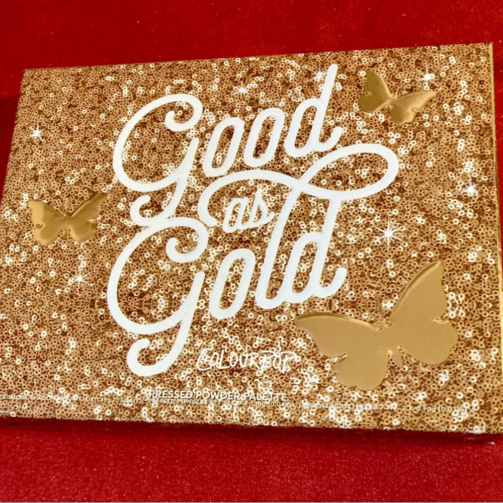 Colourpop Good As Gold- Metallic Gold Eyeshadow Palette